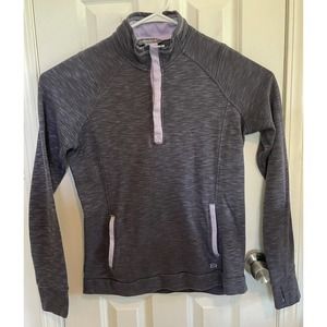 Avalanche Womens Large Snap Neck Pullover Shirt Running Jacket Thumb Holes